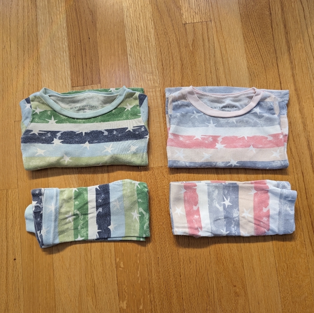 $5 Burt's Bees Stars 🌟 and Stripes Pajama Bundle